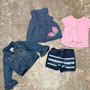 Lot of infant girl clothes size 12 month